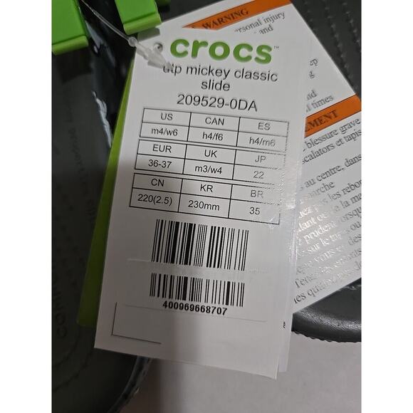 Disney Parks Crocs Mickey Mouse and Friends Slides Sandals Size (M4-W6) - Picture 5 of 9